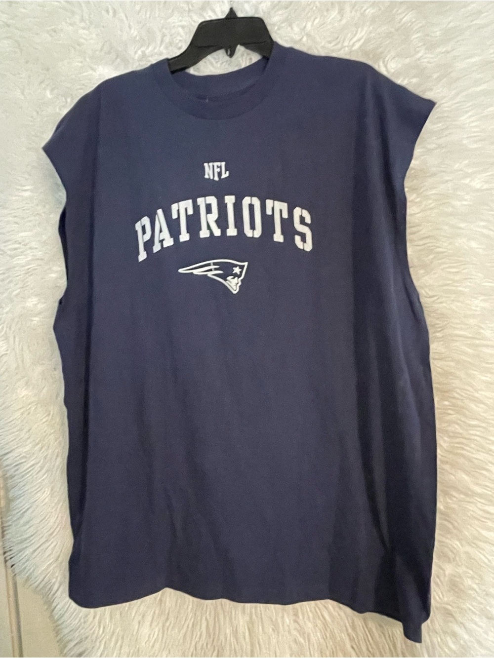New England Patriots NFL Team Apparel NWT Men’s Sleeveless Muscle T-Shirt; 2XL
